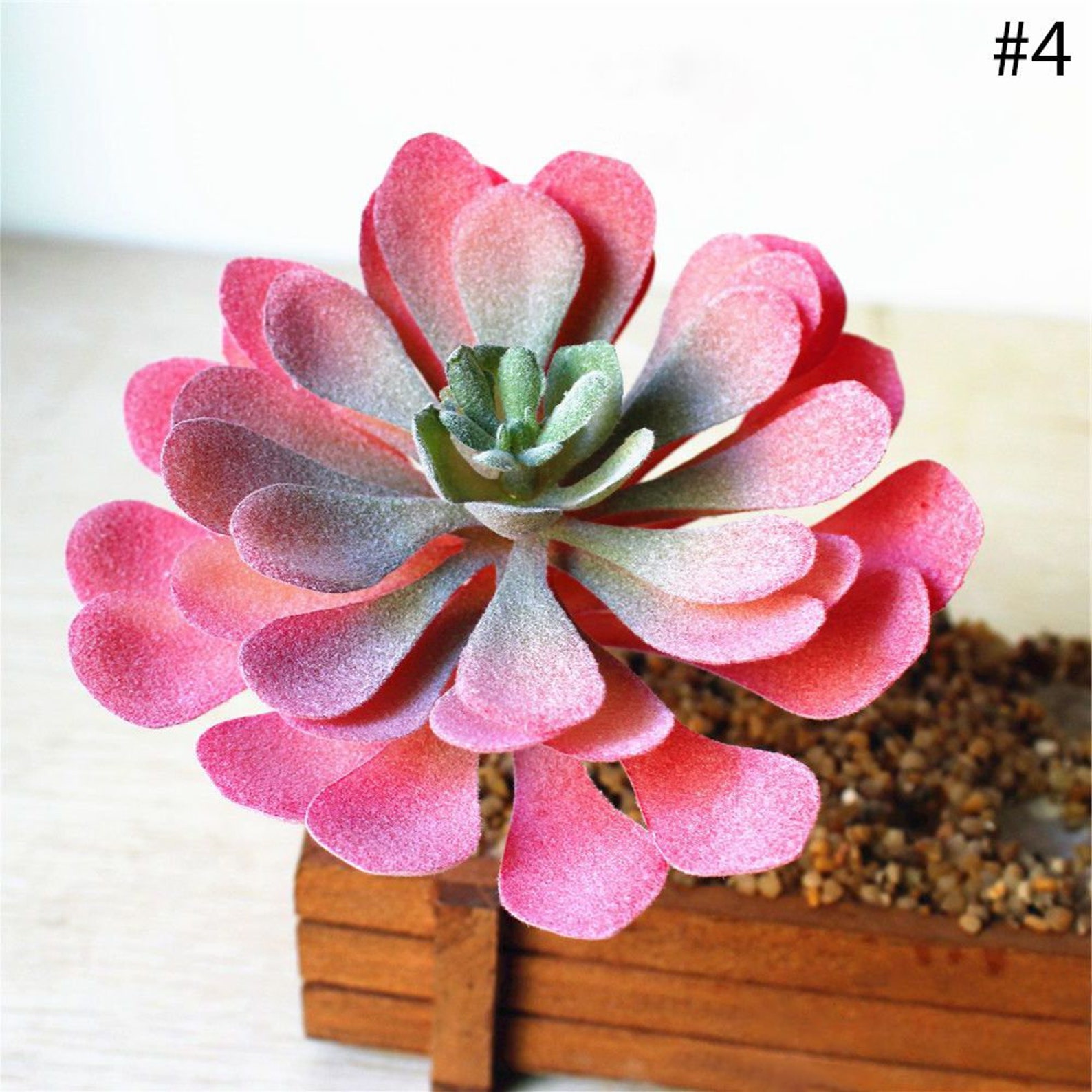 Colorful Faux Succulents Artificial Succulents for DIY Etsy