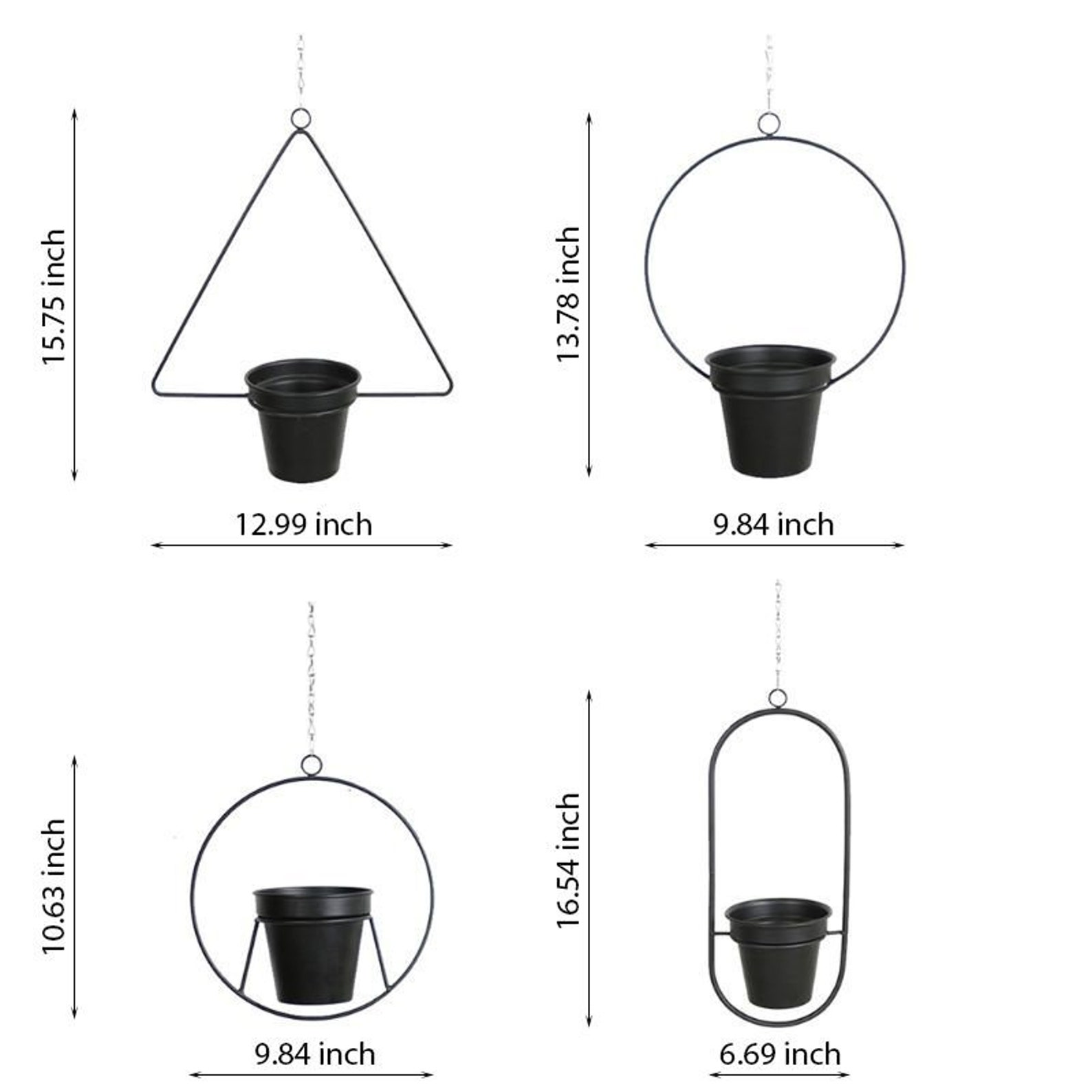 Metal Hanging Planter Hanging Wall Planter Indoor Hanging Etsy