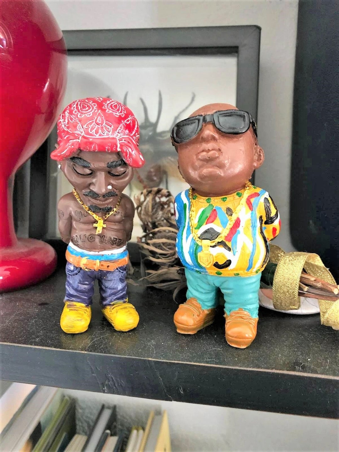 Buy Yangrui-Tech 5.5'' Notorious B.I.G. Figures and red Bandana tupac/2pac  Figure/Biggie Tupac Figurines for Sideshow Art Collectible (5.5'' high)  Online at desertcartINDIA