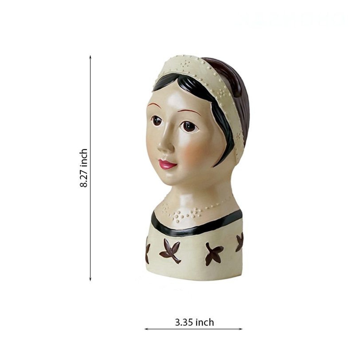 Vintage Doll Head Hanging Planter Wall Vase Head Planter Etsy