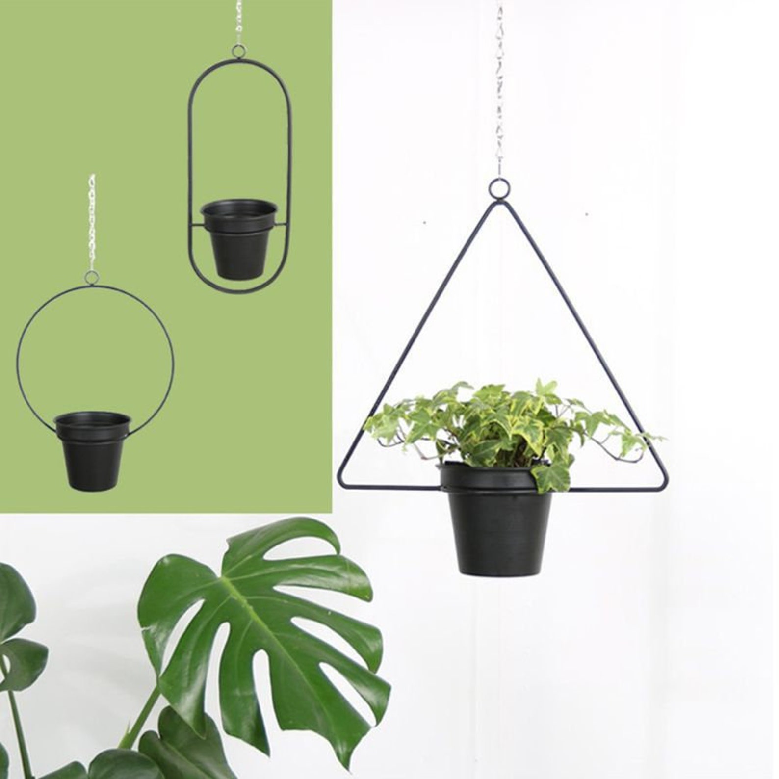 Metal Hanging Planter Hanging Wall Planter Indoor Hanging Etsy