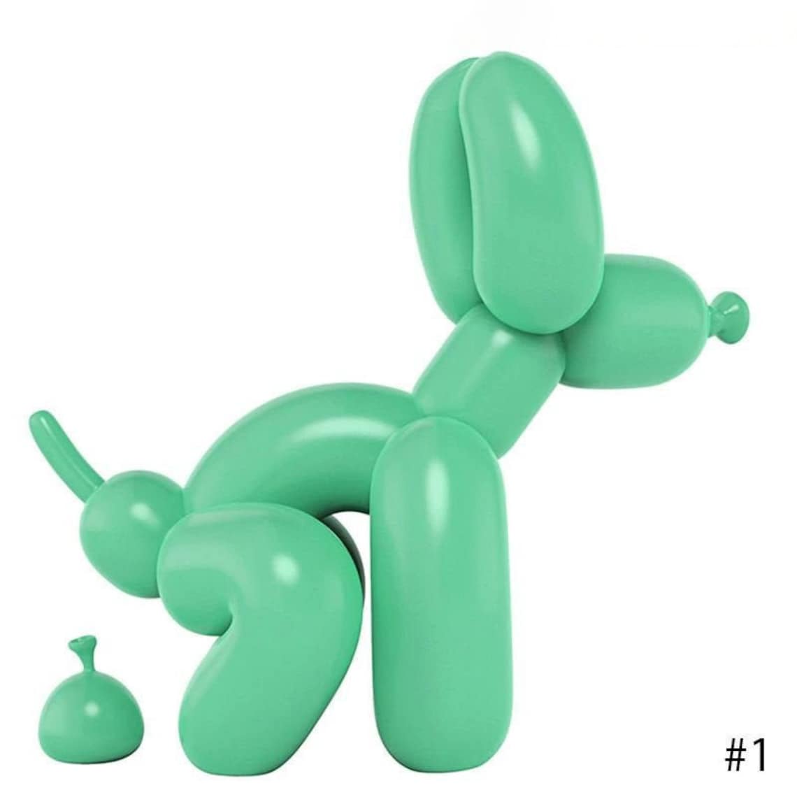 Air Balloon Dog Pooping Gift Idea Funny Dog Figurine Modern Etsy