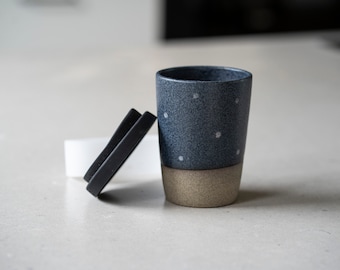 Coffe mug, ceramics, pottery, handmade, cup, minimalistic, to go