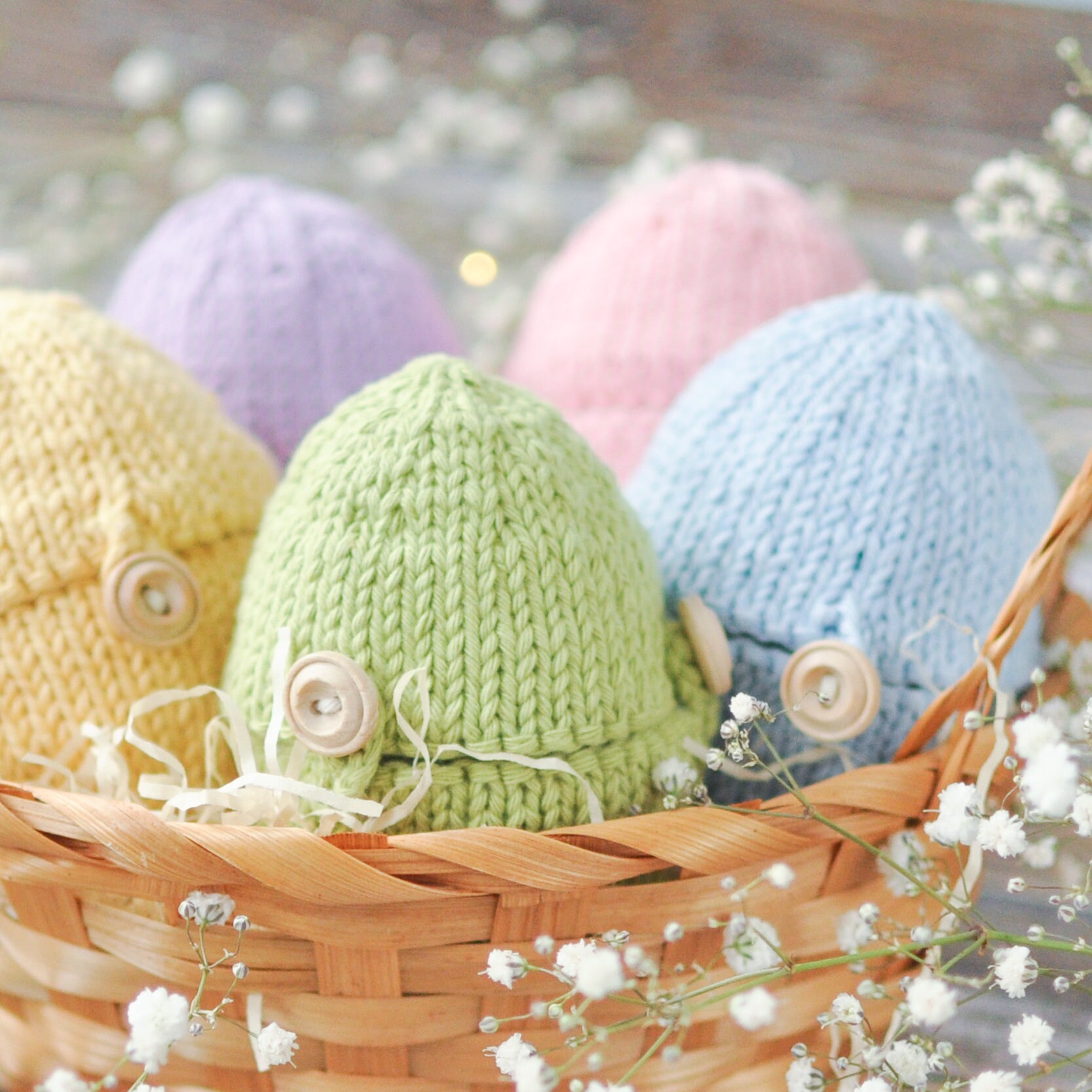 Easy Easter Eggs Knitting Pattern Easter Home Decorations Etsy