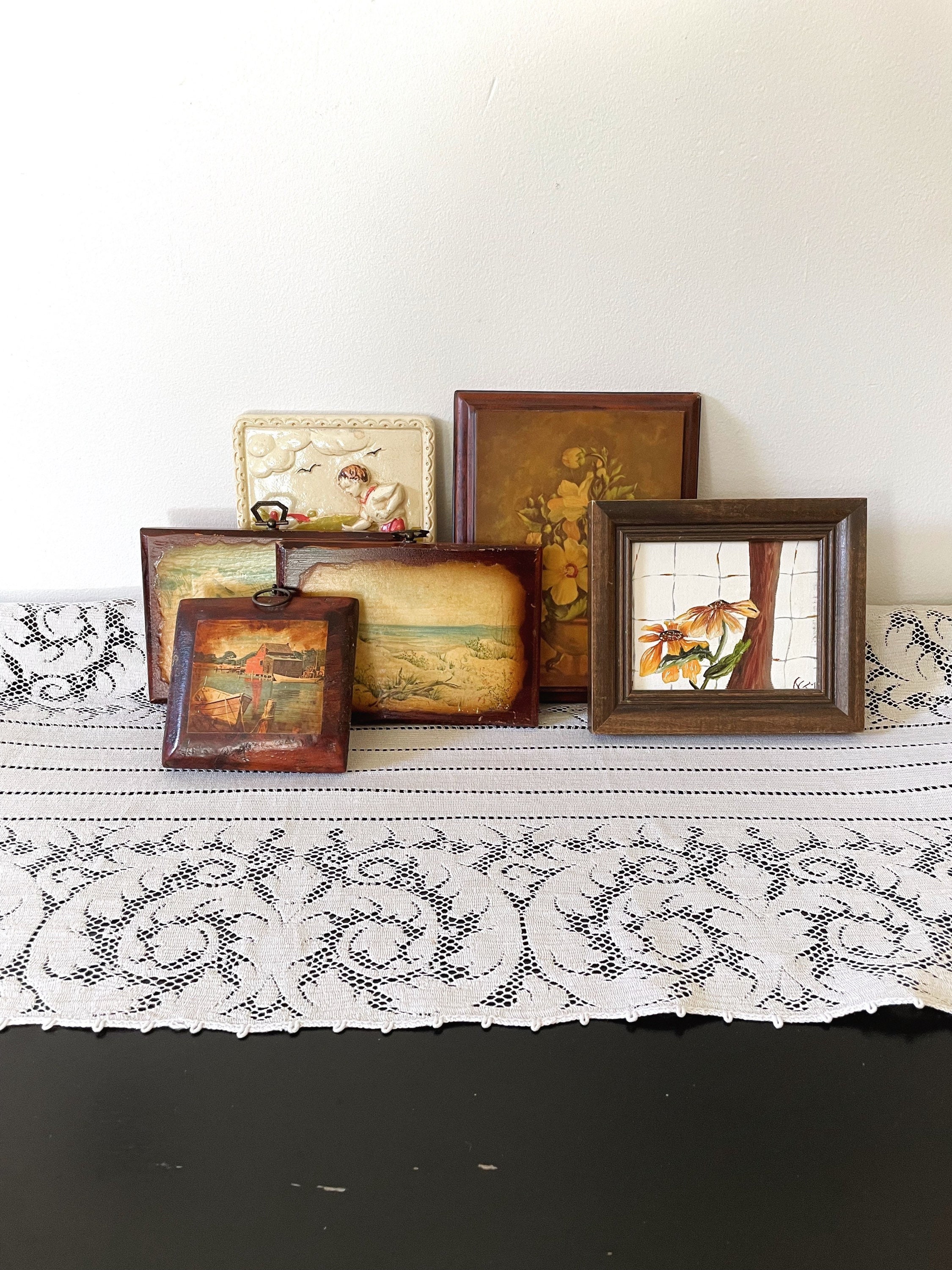 Vintage Wall Art, Vintage Wall Decor, Wooden Wall Hangings, Vintage ...
