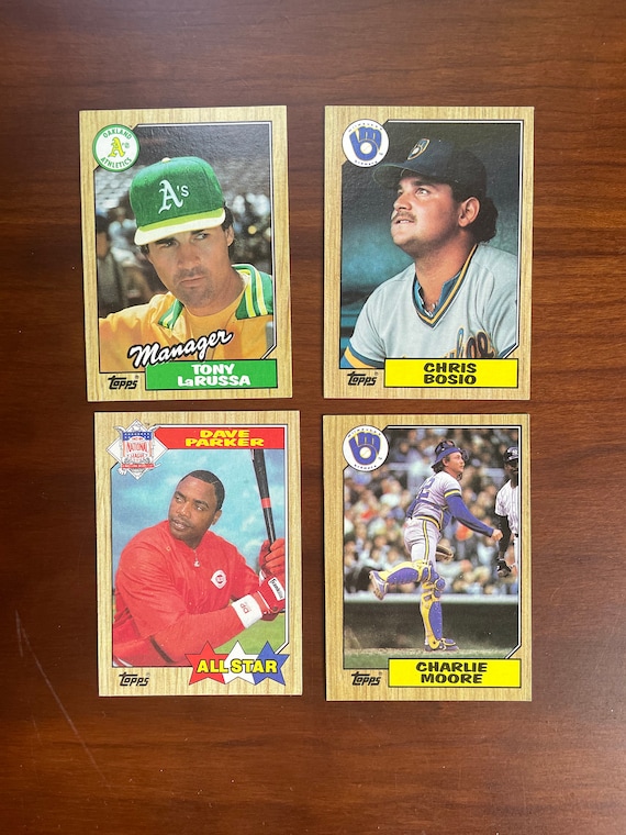 1980s Baseball Cards Lot Tony Larussa Manager Chris Bosio 
