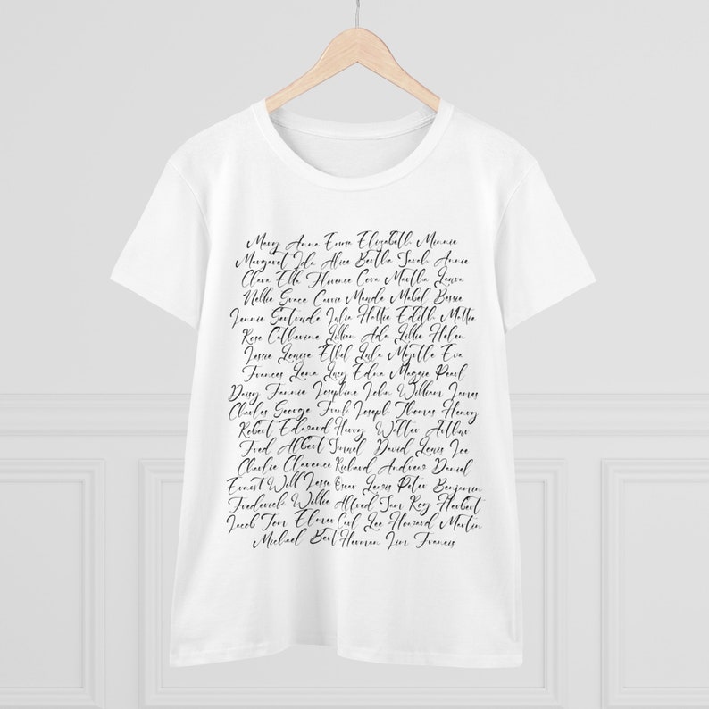 Victorian Era Names Tshirt Top 50 Girl and Boy Names Name Etsy