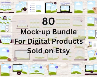 Mockups for Printables sold on ETSY, Canva mockup templates, Drag and Drop MOCKUPS, Printables bundle mockup, Sell printables on Etsy
