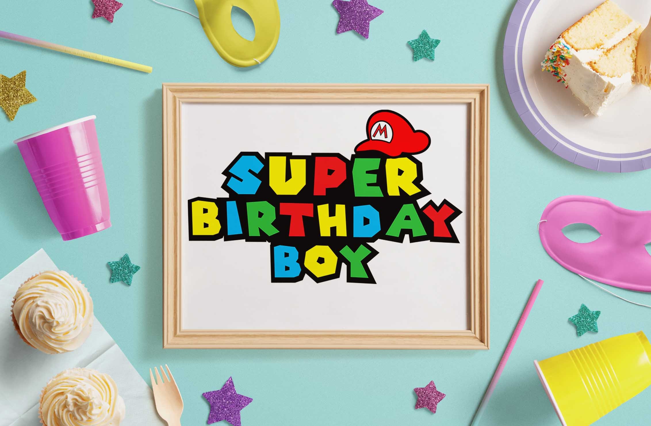 Super Birthday Boy SVG ai pdf eps PNG dxf, Super Party, Digital File, Cut Files For Silhouette Cricut