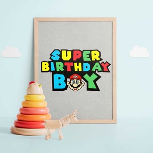 Super Birthday Boy SVG: Party Cut Files (Digital File)