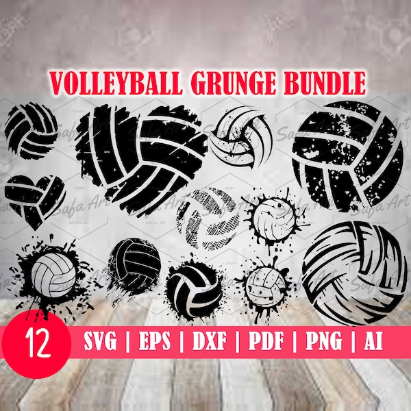 Split Line Drawing Volleyball SVG/PNG/DXF Files/ for Cricut/silhouette ...
