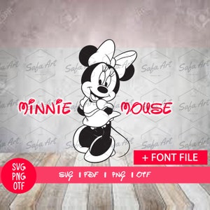 Instant Download dxf Minnie Mouse SVG 22 Cricut Silhouette Cut File svg ...