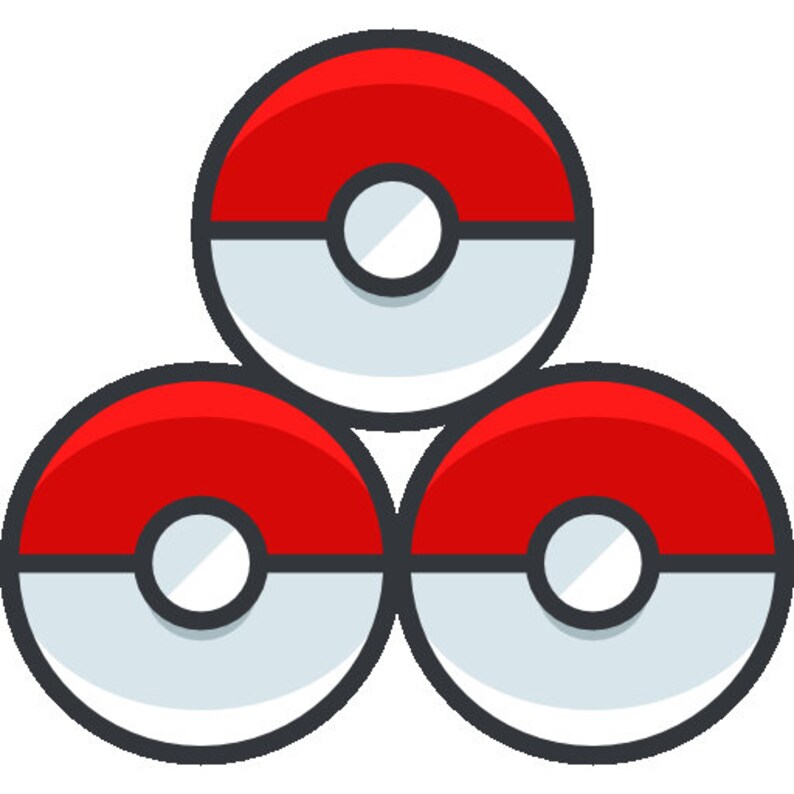 Download Pokemon Font Pikachu Pokemon Clip Art Icons SVG EPS PNG | Etsy
