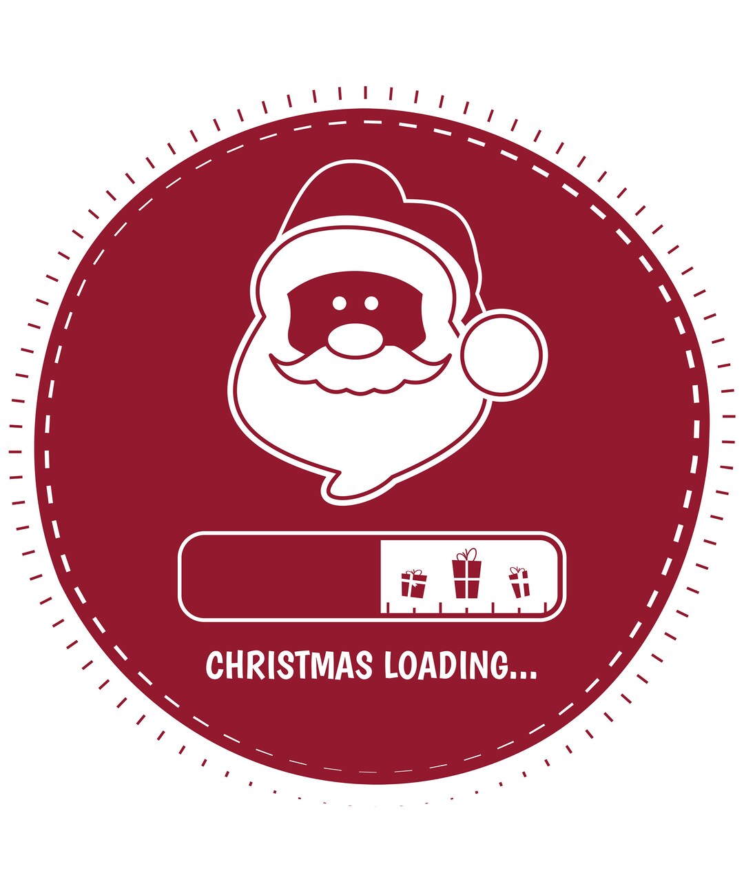 Christmas Loading Xmas Santa Design Digital Product instant Download - Etsy