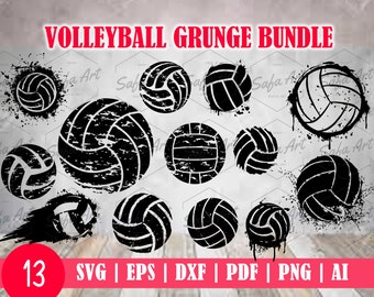 Volleyball SVG Bundle for Cricut, Sports SVG Kids, Grunge SVG, Svg Files For Cricut and Silhouette Studio Svg Ai Eps Pdf Dxf Png (13)