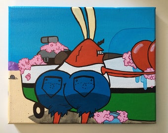 Spongebob Painting Memes On Canvas - thehidden-nis