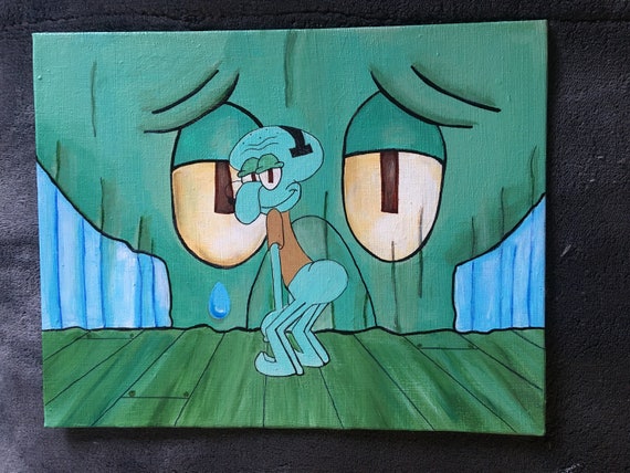 Spongebob Squarepants Squidward Crying