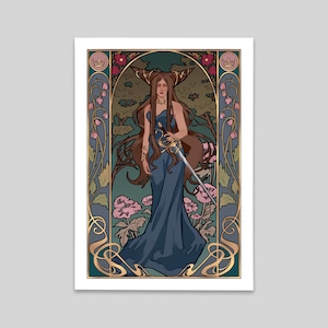 Jude The Cruel Prince art nouveau A4 print