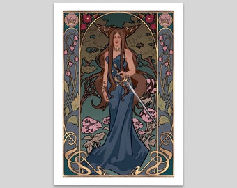 Judas El Príncipe Cruel impresión art nouveau A4