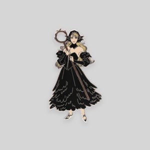 Broche grande de esmalte Dunmeshi Marcille edição limitada