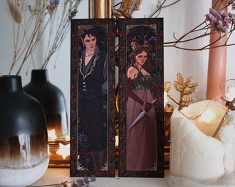 Jude & Cardan The Cruel Prince gold foil reversible bookmark