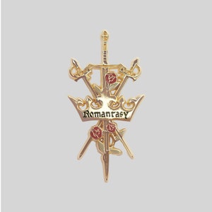 Romantasy bookish enamel pin