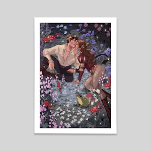 Jude and Cardan forest The Cruel Prince A4 print