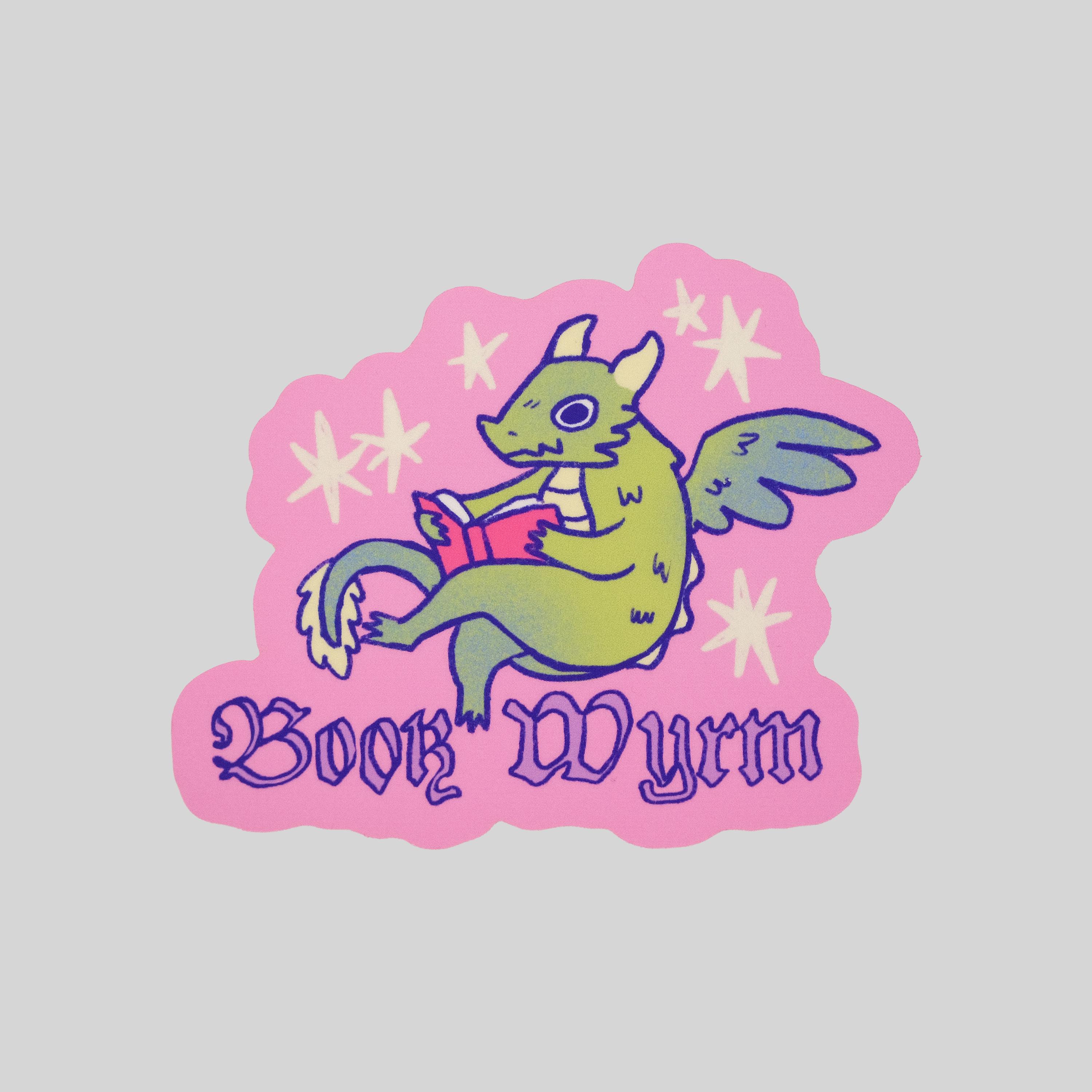 Book Wyrm bookish sticker