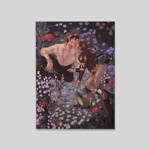 Jude and Cardan The Cruel Prince gold foil A5 print