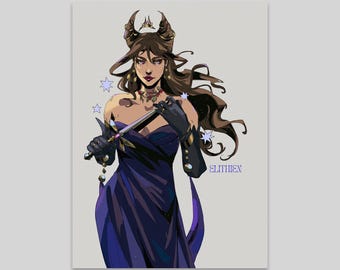 Jude Duarte Hades style A5 print