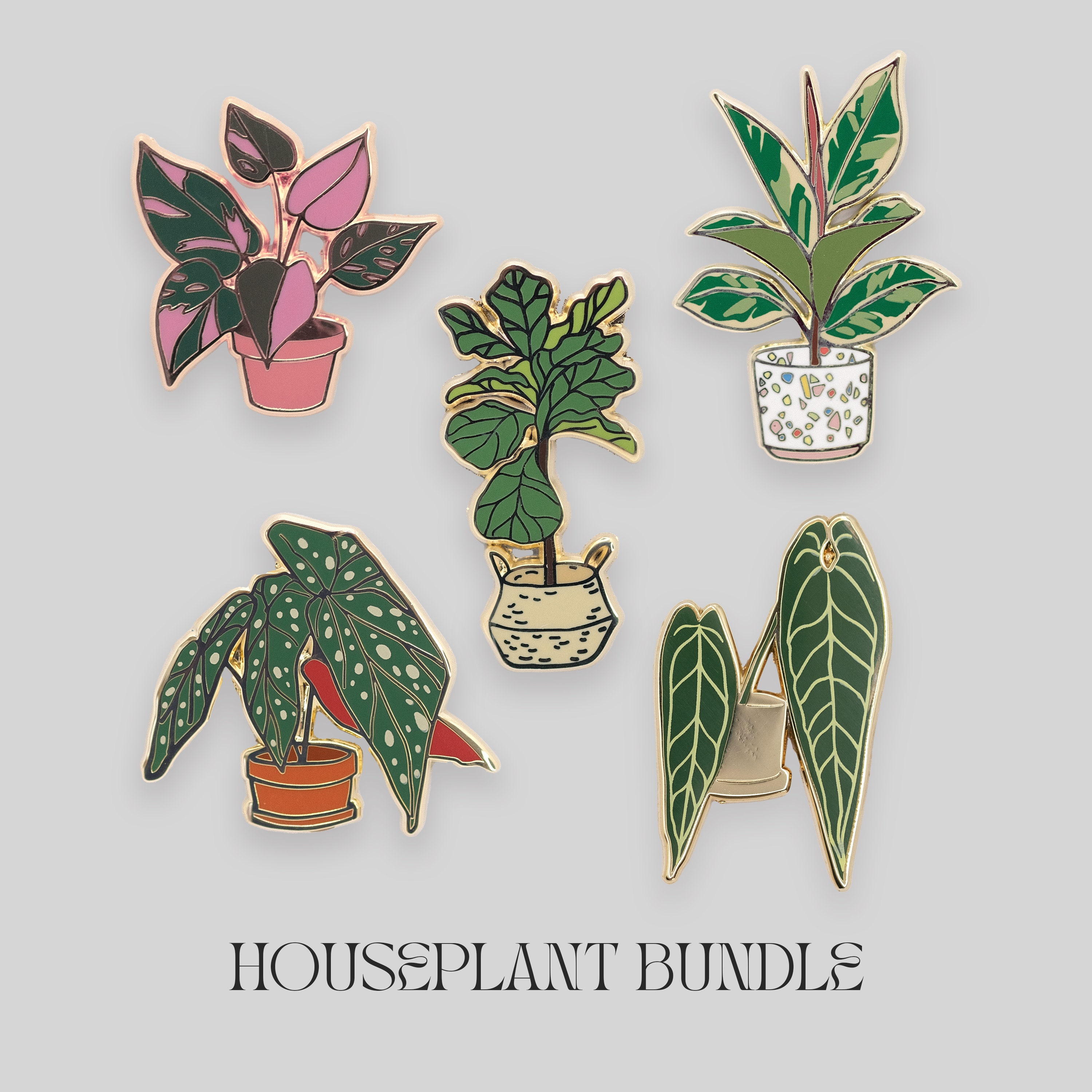 Enamel Pins & Keychains, Plant Accessories