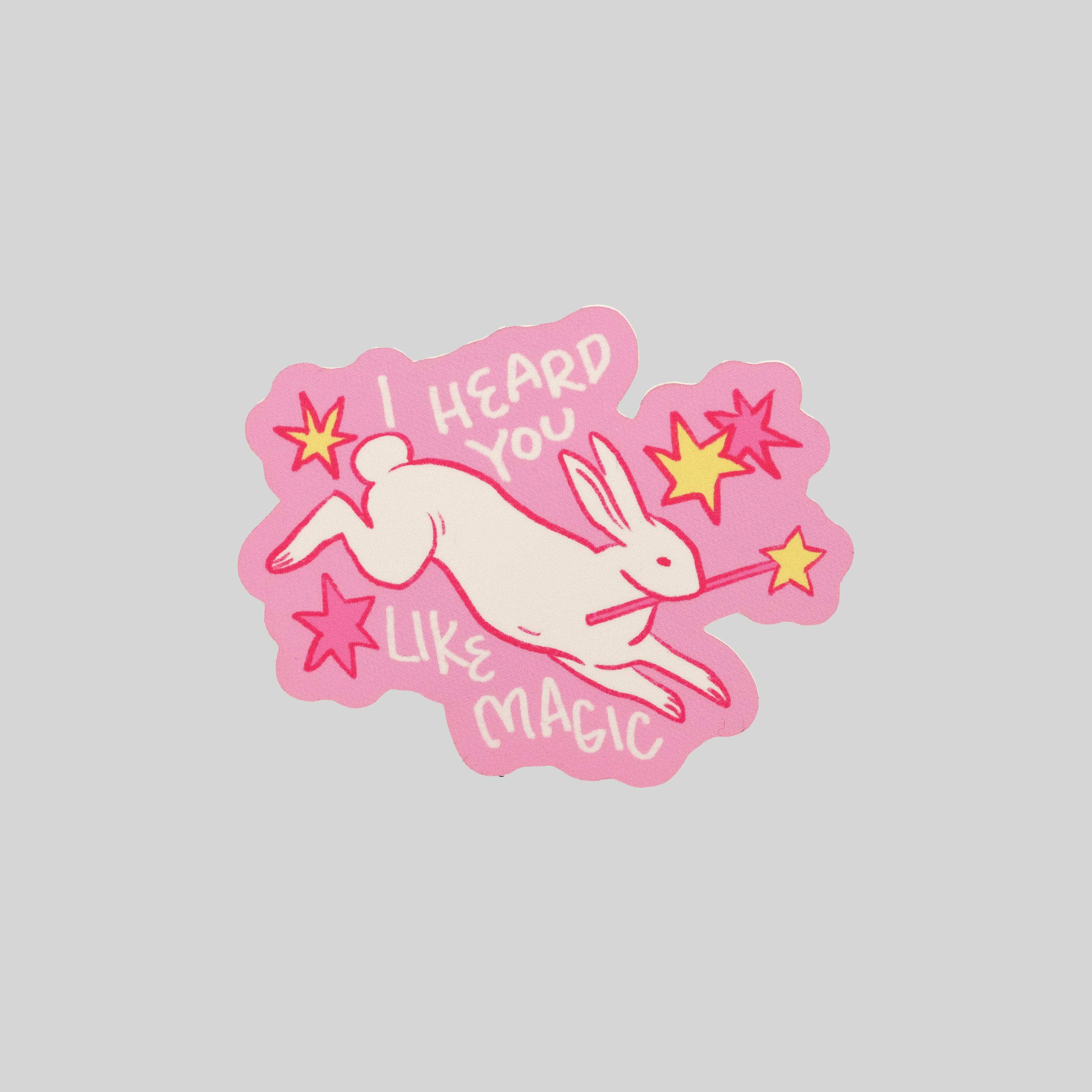 I heard you like magic sapphic queer sticker