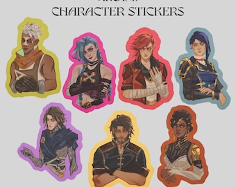 Pegatinas de personajes arcanos