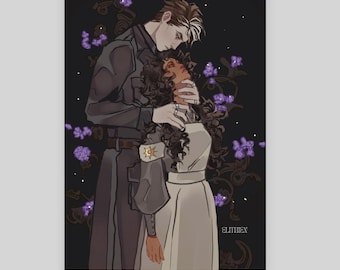 Helena and Kaine Alchemised past A5 print