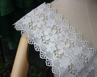 1 YARD beautiful wide lace decoration, bridal wedding dress lace, high fashion bridal lace decoration