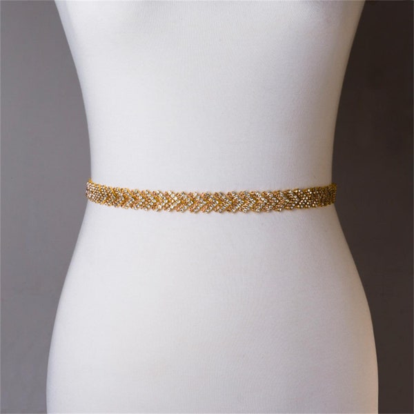 Gold Bridal Belt Etsy