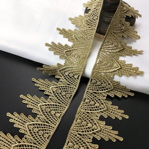 Gold / Silver Embroidery Lace Decoration, DIY Wedding Decoration Lace Decoration, DIY Crown Lace Decoration, Cosplay Lace Decoration