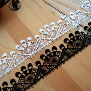 Chic lace trim, bridal lace, Venetian lace trim, lace necklace, headband, lace short necklace