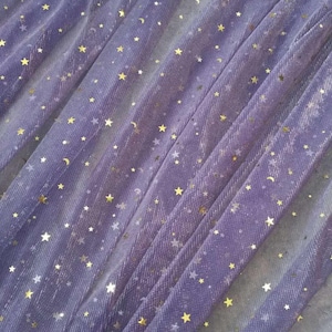 Moon Star mesh gauze, long silk base cloth mesh is suitable for girls&#39; dresses, tops, tutu and wedding backgrounds