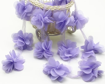 12-color chiffon rose trim, 3D chiffon leaf trim, photography props, party wedding decor, 3D flower trim