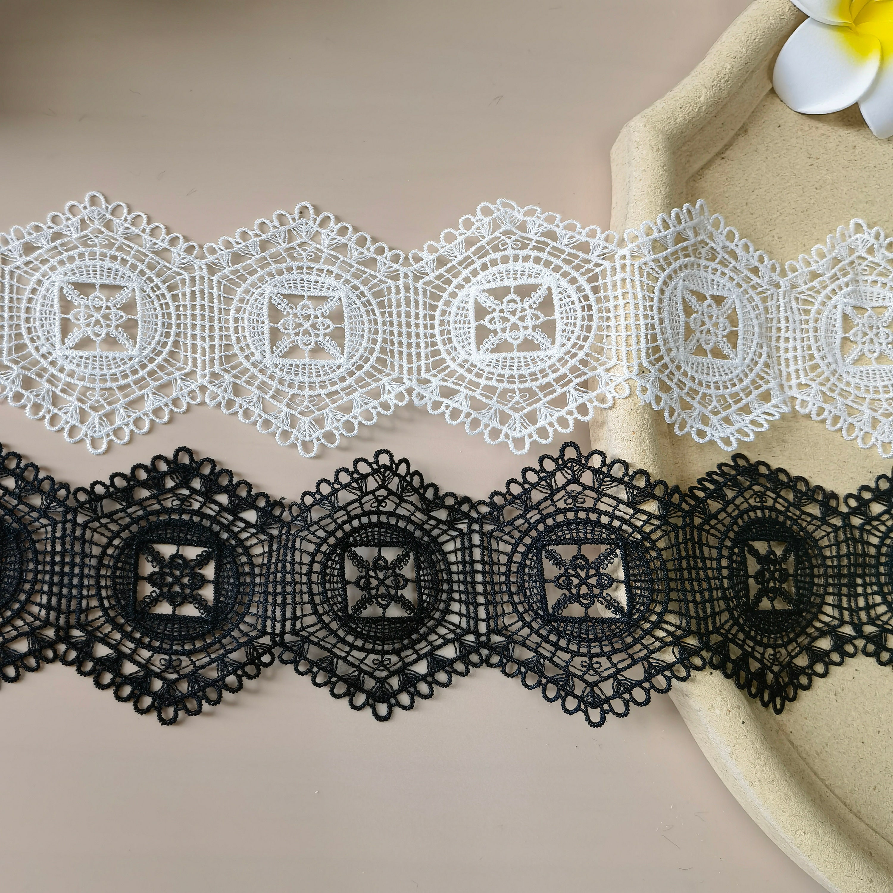 2.75 Venetian Hollow Lace, DIY Lace Trim, Used for Doll Skirts, Home Sewing,  Weddings -  Sweden