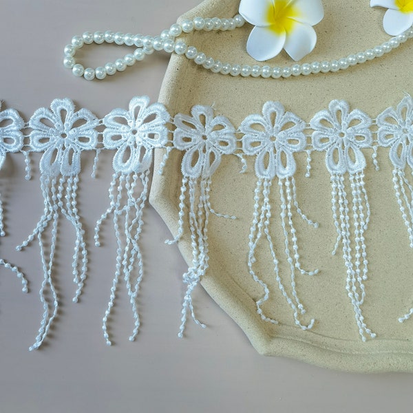 Exquisite tassel floral lace edge wedding bridal bracelet jewelry design