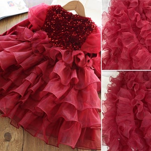 3.93" Densified Pleated Tutu Skirt Lace Trim Organza Kids Clothing Design Lolita Lace, Sweet Lolita Skirt