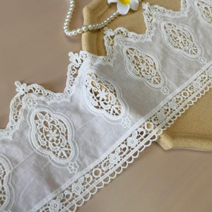 White cotton lace, retro style, suitable for doll skirts, women&#39;s home decoration lace