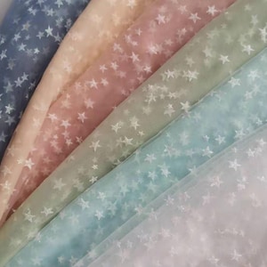 Colorful glitter star mesh tulle lace fabric, baby tutu bridal dress lace fabric-choose your color
