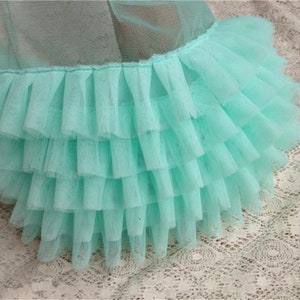 hot pink ruffled tulle trim, blush pink ruffled lace trim, tutu dress fabric, ruffle mesh, doll dress fabric, wedding decors