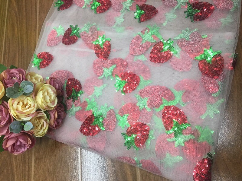 sequin strawberry