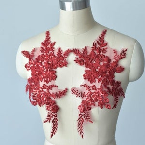 10-color romantic lace applique, 3D sequin lace applique, used for wedding dresses, veils, dresses, dance costume lace, lyrical