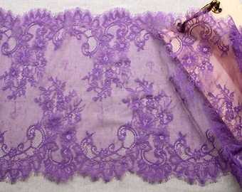 7 colors Eyelash lace trim at 3yardS, wedding lace trim, 42cm wide  lace eyelash lace