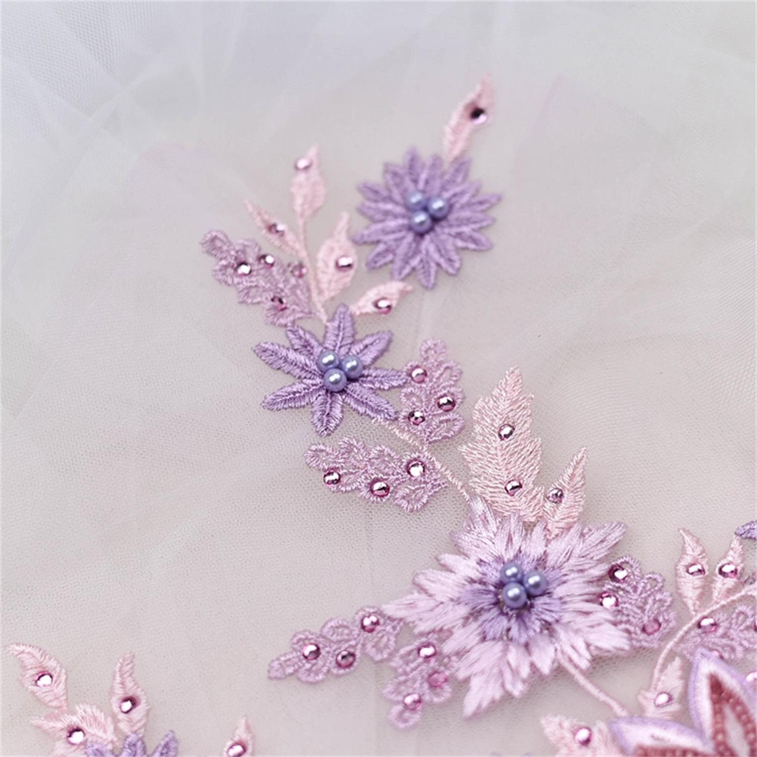 Lace Flower Beads Pearl Patches,Sew On Rhinestones Guadeloupe